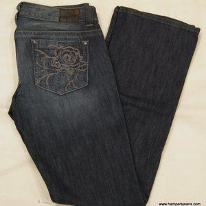 Rare Find!!  Guess Heartbreaker Rhinestone Rose Jeans MSRP $98 NWT